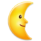 Last Quarter Moon With Face emoji on Samsung